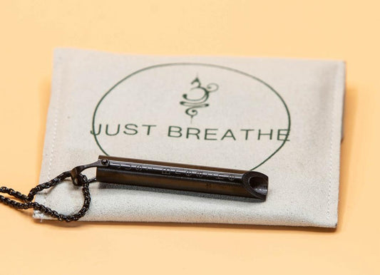 Just Breathe Anxiety Necklace (Anthracite)