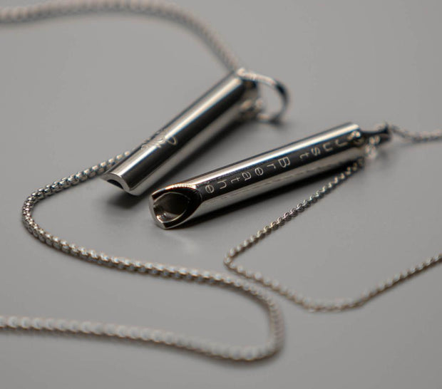 Just Breathe Anxiety Necklace (Silver)